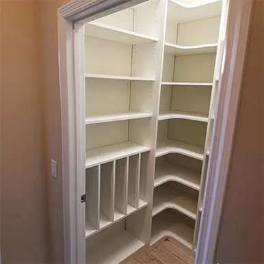 custom walk in pantry