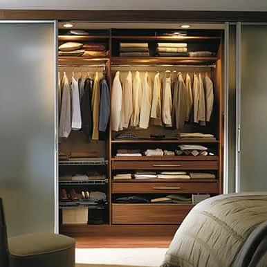 custom bedroom closet