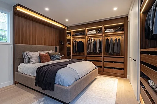 custom bedroom closet