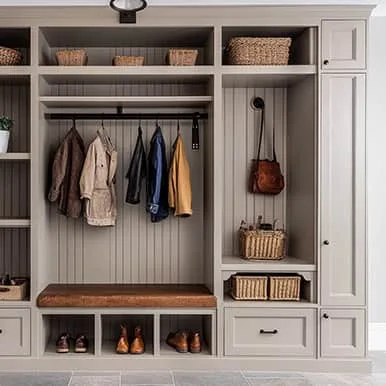 custom mudroom