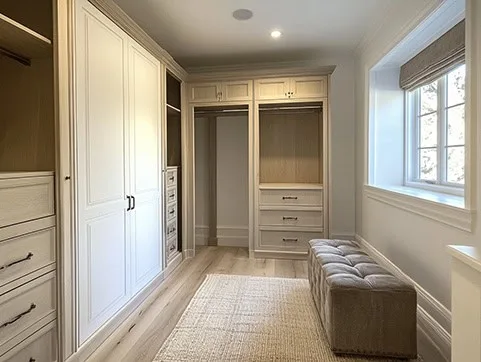 custom bedroom closet