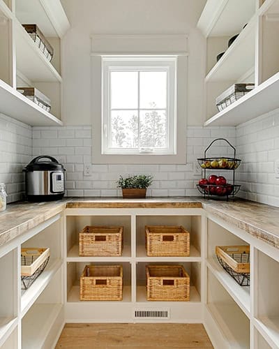 custom walk in pantry