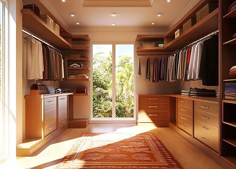 custom walk in closet