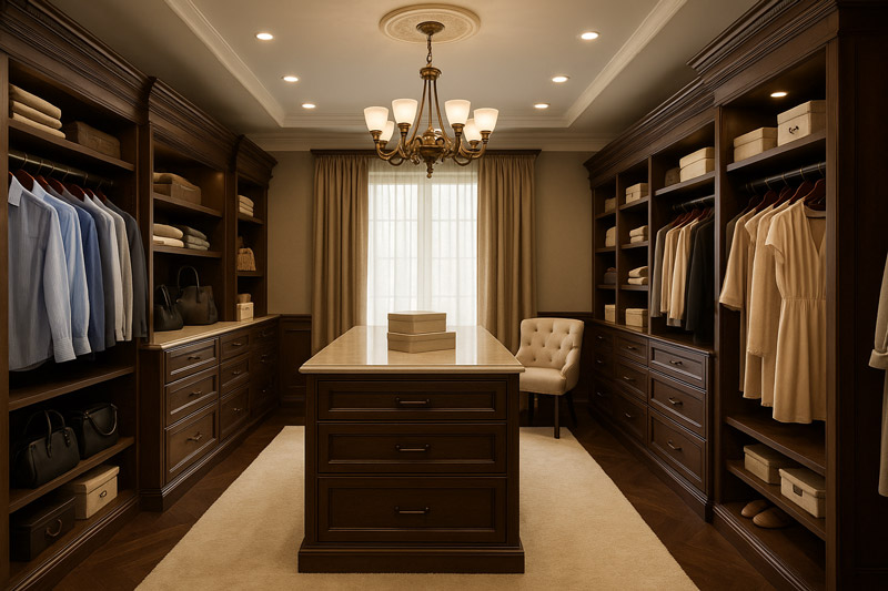 Designing the Perfect Custom Walk-In Closet for Your Home